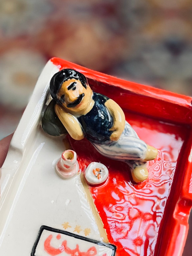 جای سیگاری دستساز سرامیکی خاص(پس کرایه)