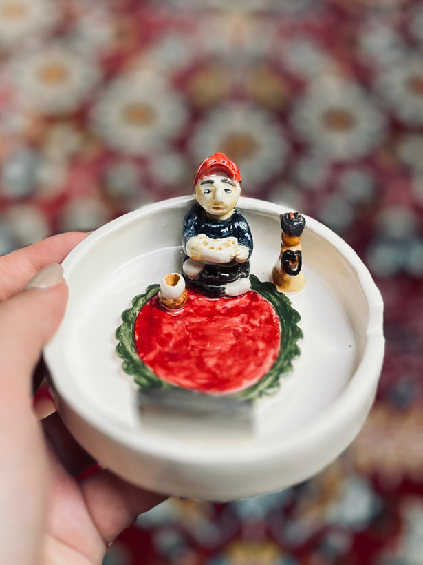 جای سیگاری دستساز سرامیکی خاص(پس کرایه)