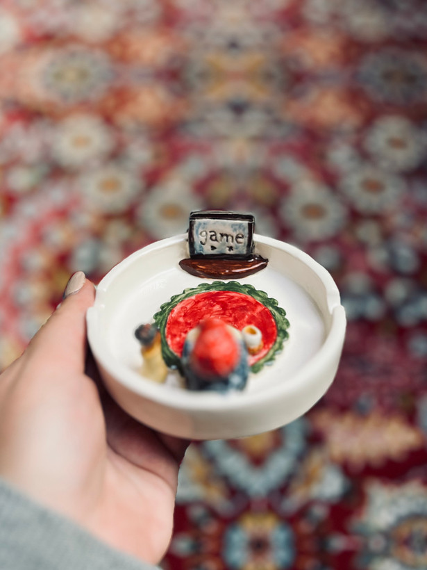 جای سیگاری دستساز سرامیکی خاص(پس کرایه)
